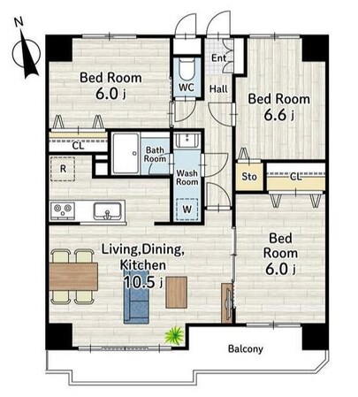 PLENDY南町田グランベリーパークの物件間取画像